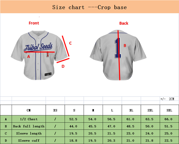 Women’s Crop Baseball Jersey (White)