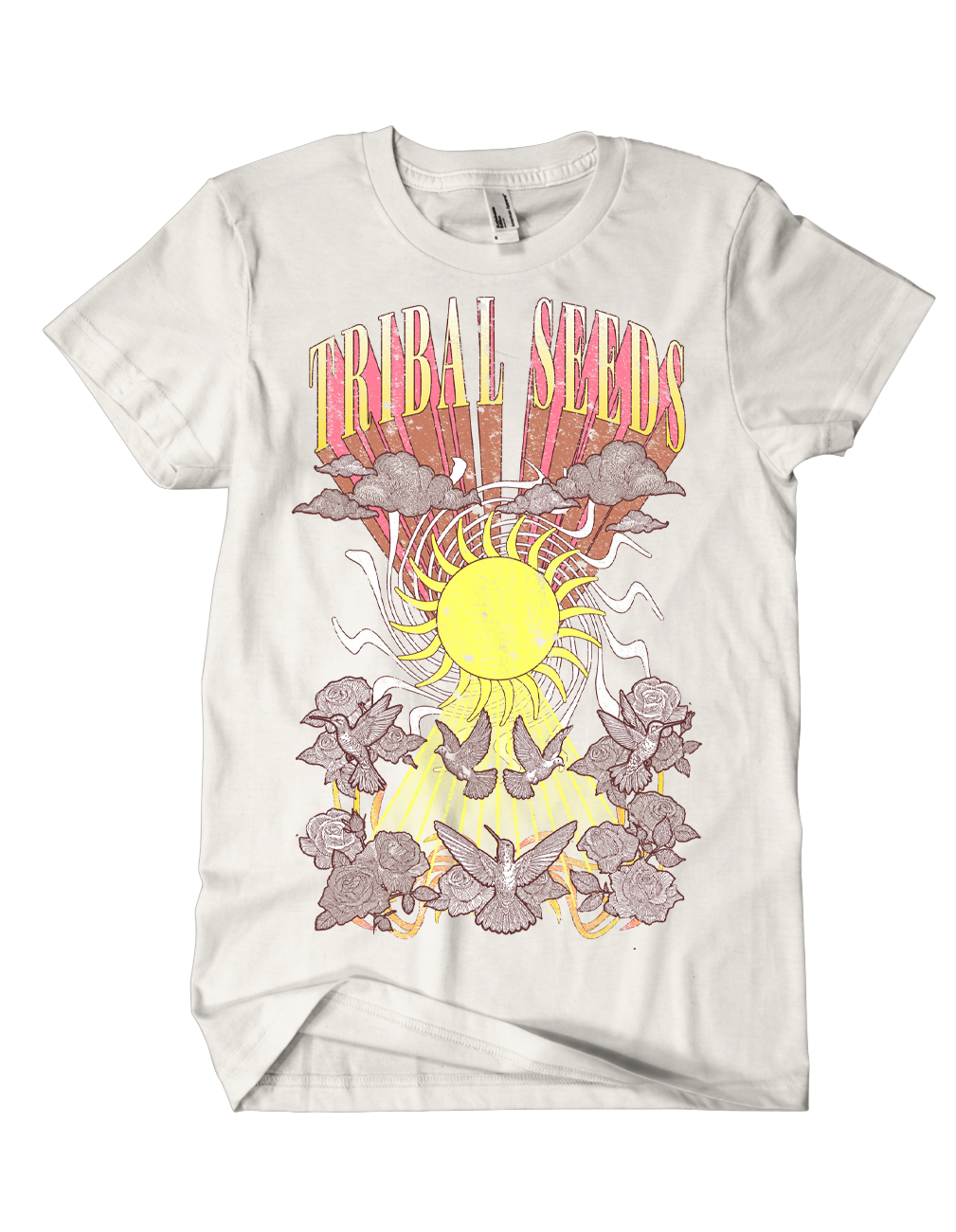 Women's Oversized Doves Tee (Putty)