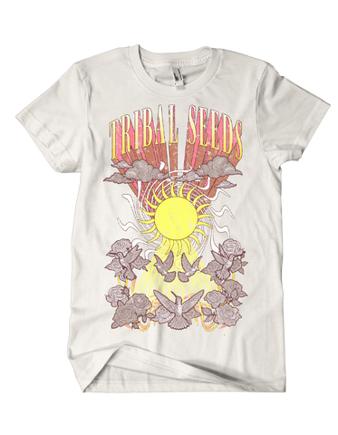 Women's Oversized Doves Tee (Putty)
