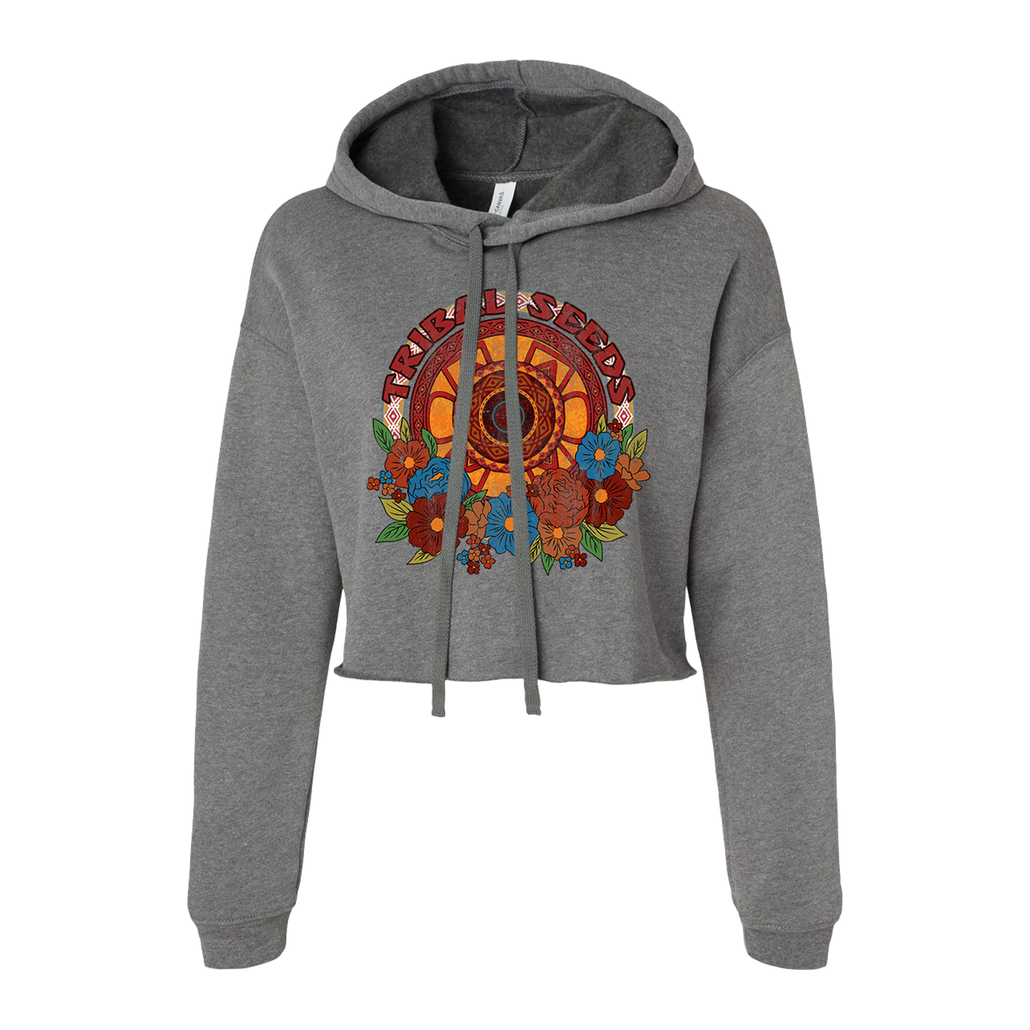 Women's Ancient Blood Crop Hoodie (Heather Gray)