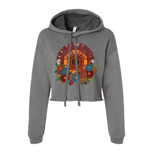 Women's Ancient Blood Crop Hoodie (Heather Gray)