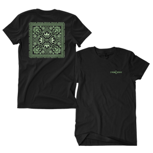 Glow In The Dark Skull Bandana Tee (Black)