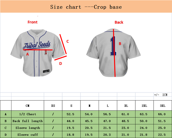 Blue/Gray Crop Top Baseball Jersey