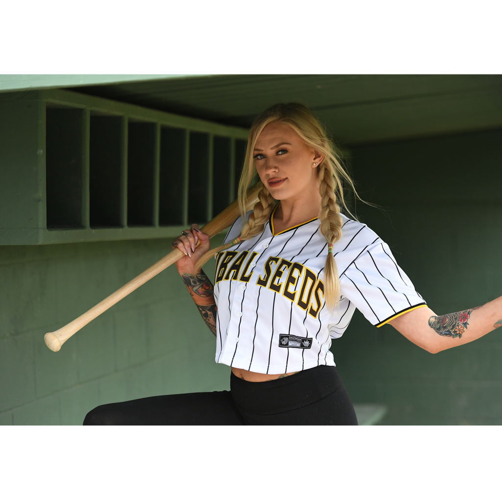 Baseball jersey crop top online