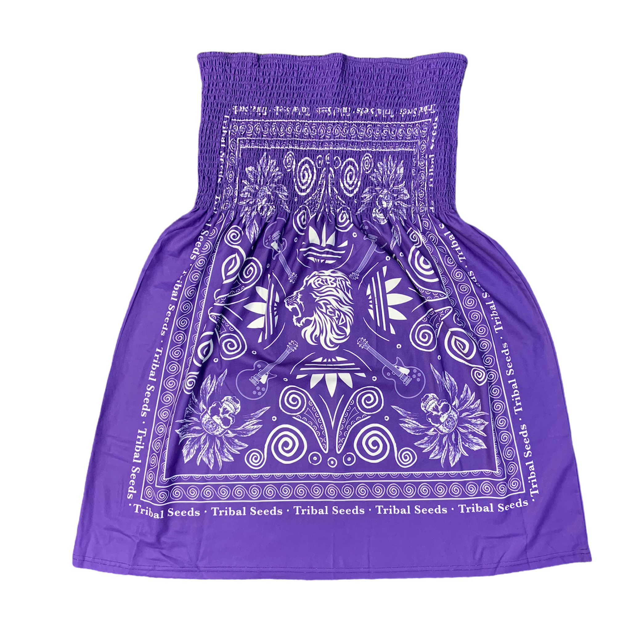 Women's Bandana Summer Dress (Purple) [XL Only - Last One]