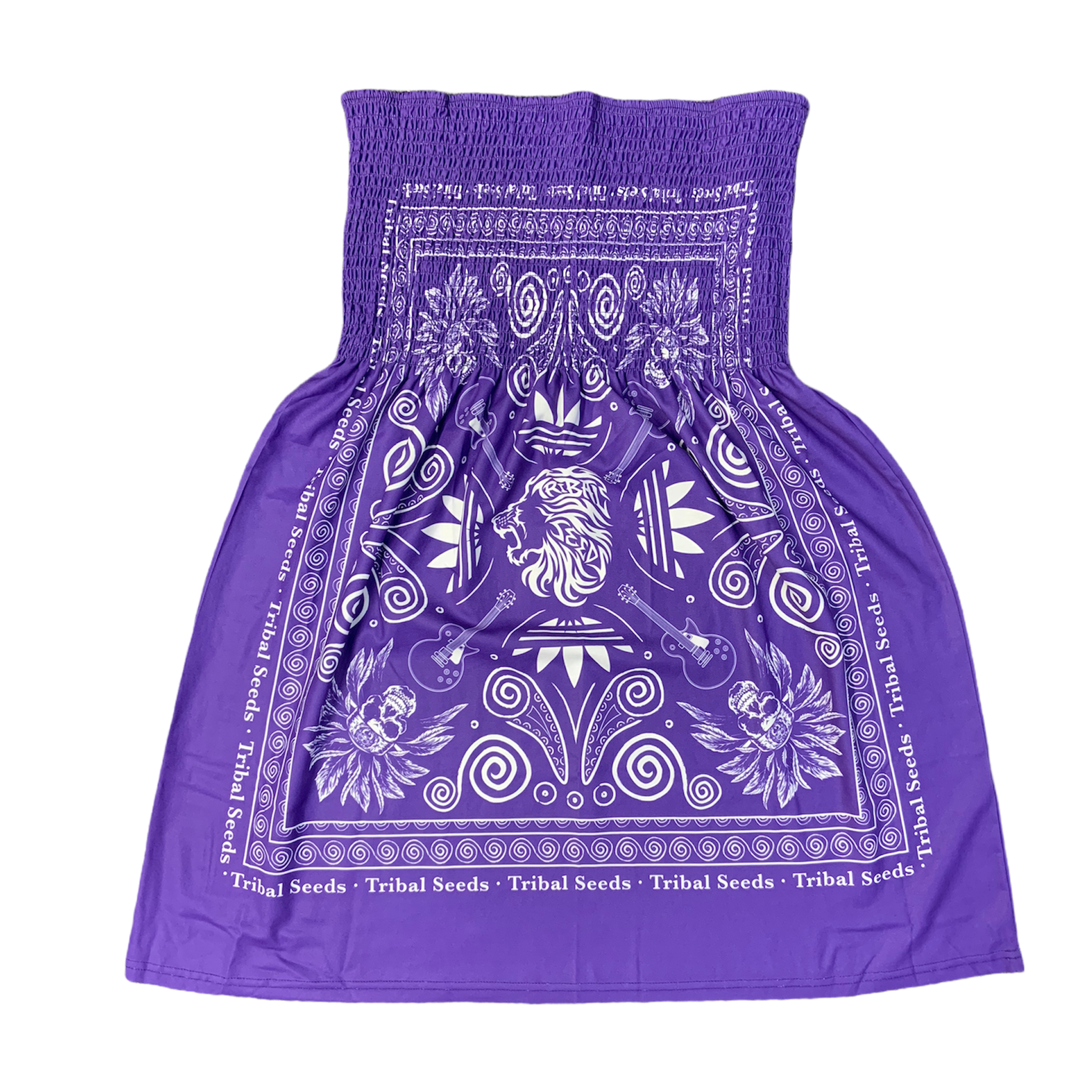 Women's Bandana Summer Dress (Purple) Large Women's Bandana Summer Dress (Purple) Large
