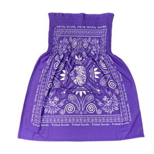 Women's Bandana Summer Dress (Purple) [XL Only - Last One]