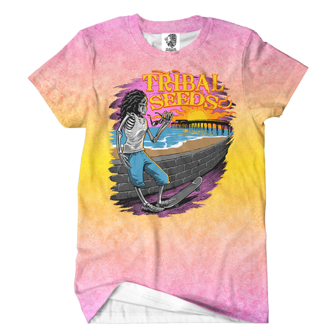 Sunset Skater Sublimated Tie Dye Tee