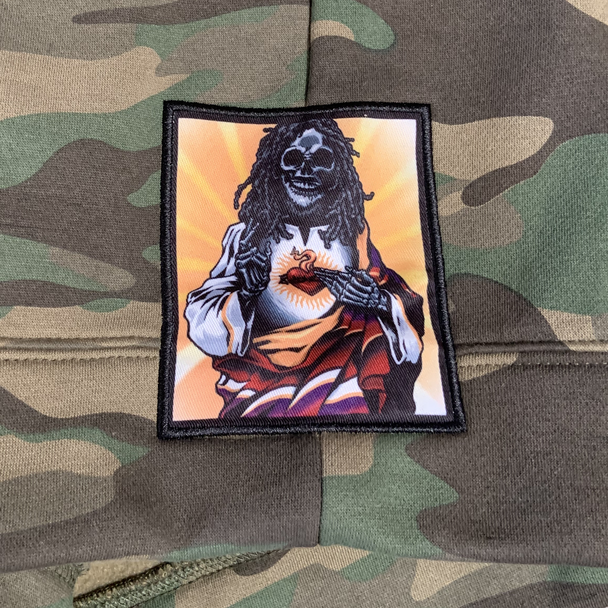 Camo Patch Pullover Hoodie – Tribal Seeds Store