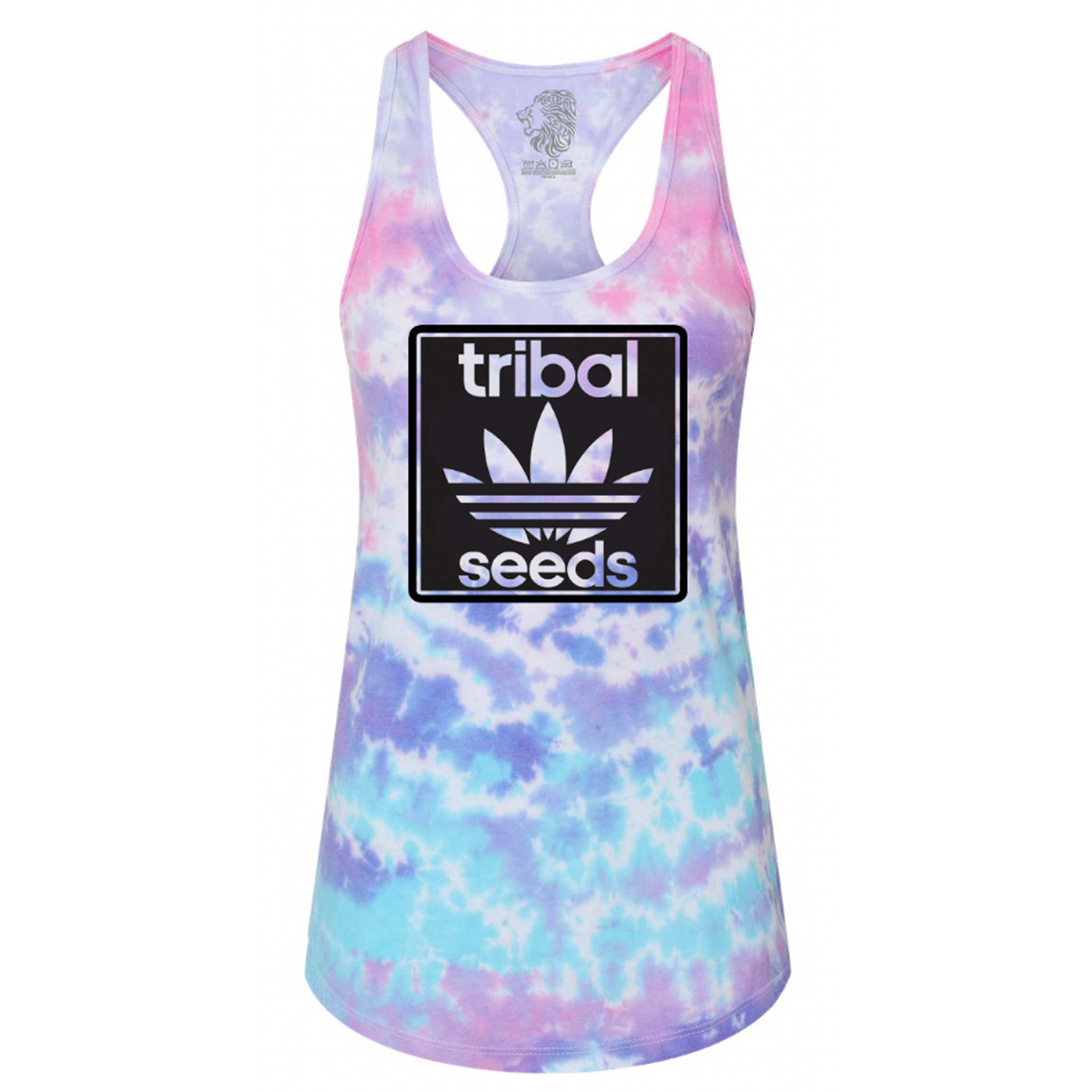 Tribal Seeds Stacked Logo Tie Dye Tank Top