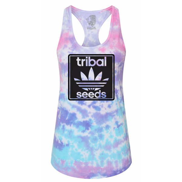 Tribal Seeds Stacked Logo Tie Dye Tank Top