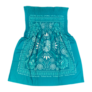 Women's Bandana Summer Dress (Teal) Tribal Seeds Store Women's Bandana Summer Dress (Teal) Tribal Seeds Store