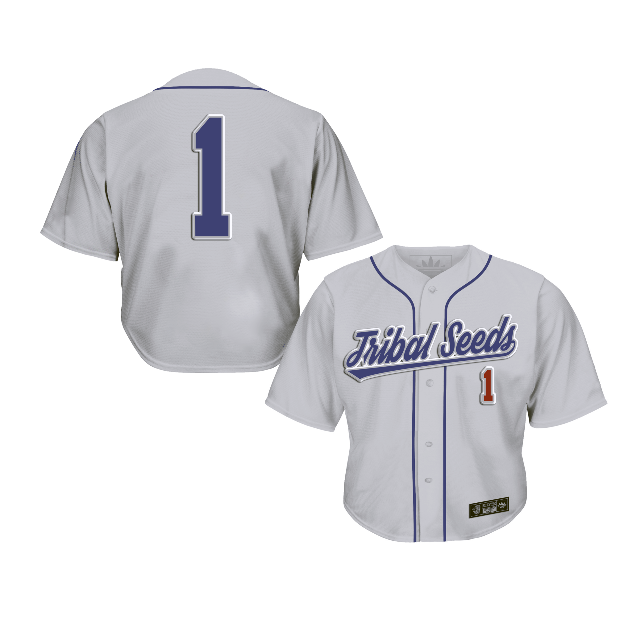 Blue/Gray Crop Top Baseball Jersey – Tribal Seeds Store