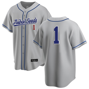 Blue/Gray Unisex Baseball Jersey